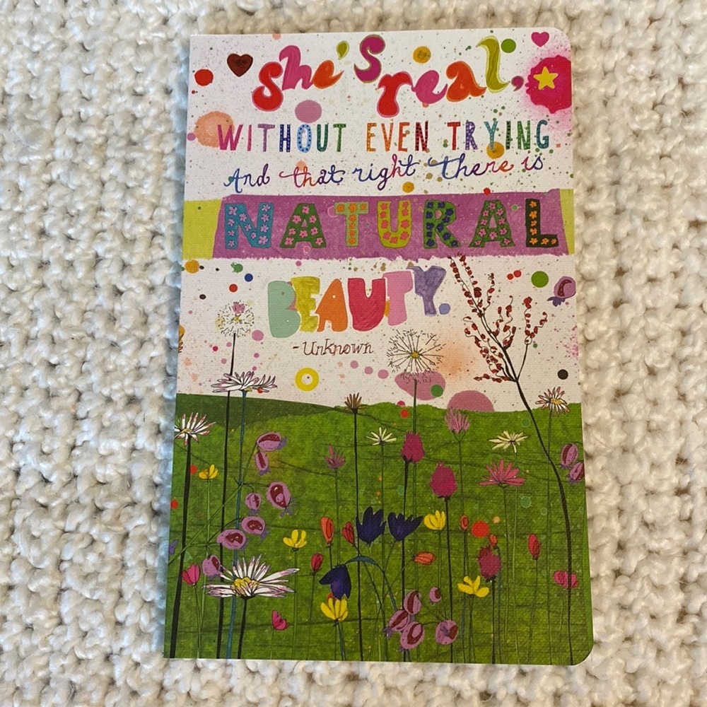 NEW "She's real, without even trying..." Stationery Lined Journal 128 pages